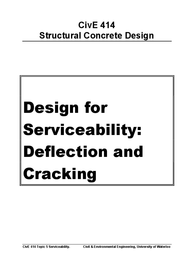 Topic 5 Deflections PDF Beam (Structure) Fracture