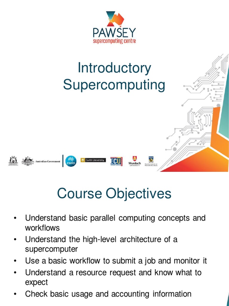 Supercomputing Workflows at Pawsey | PDF | Parallel Computing ...