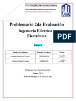 IPN-ESIQIE-Laboratorio de Ingeniería Eléctrica y Electrónica-Problemario 2da Evaluación