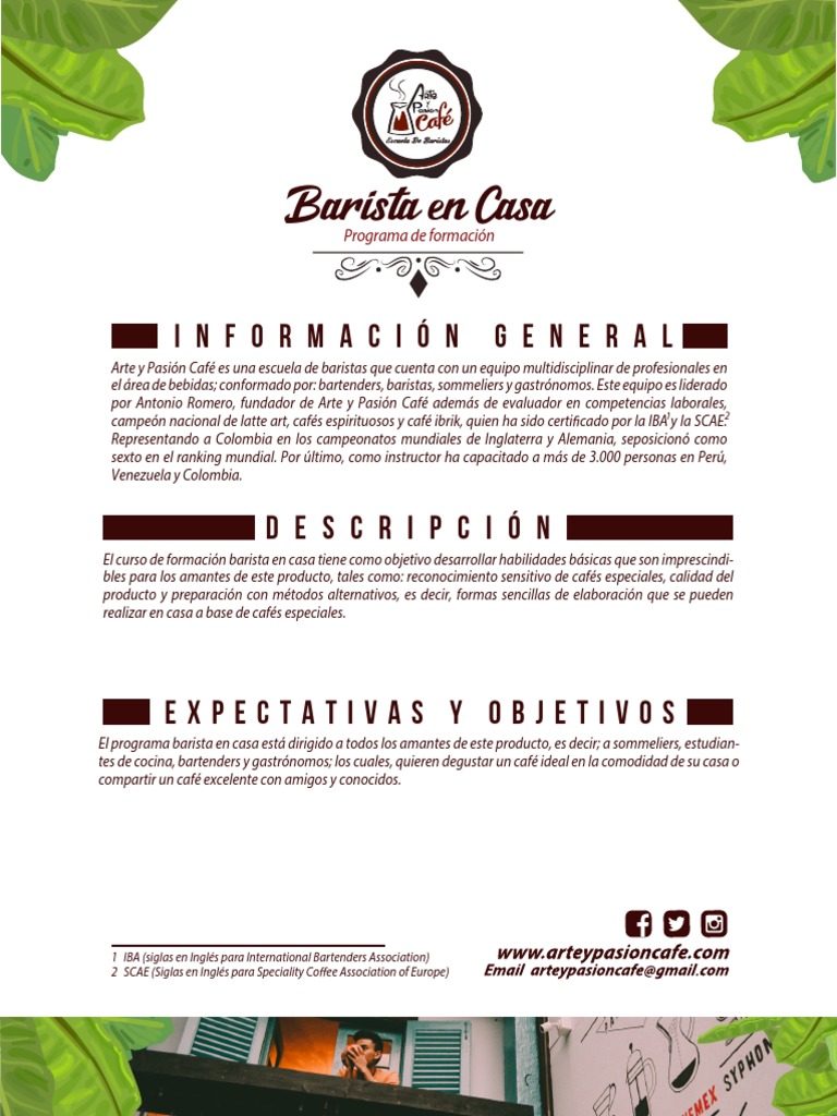 Barista en Casa | PDF | café