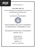 Seminar Report Electric Relays