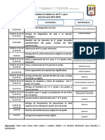 Cronograma Academico Abril - Julio 2018