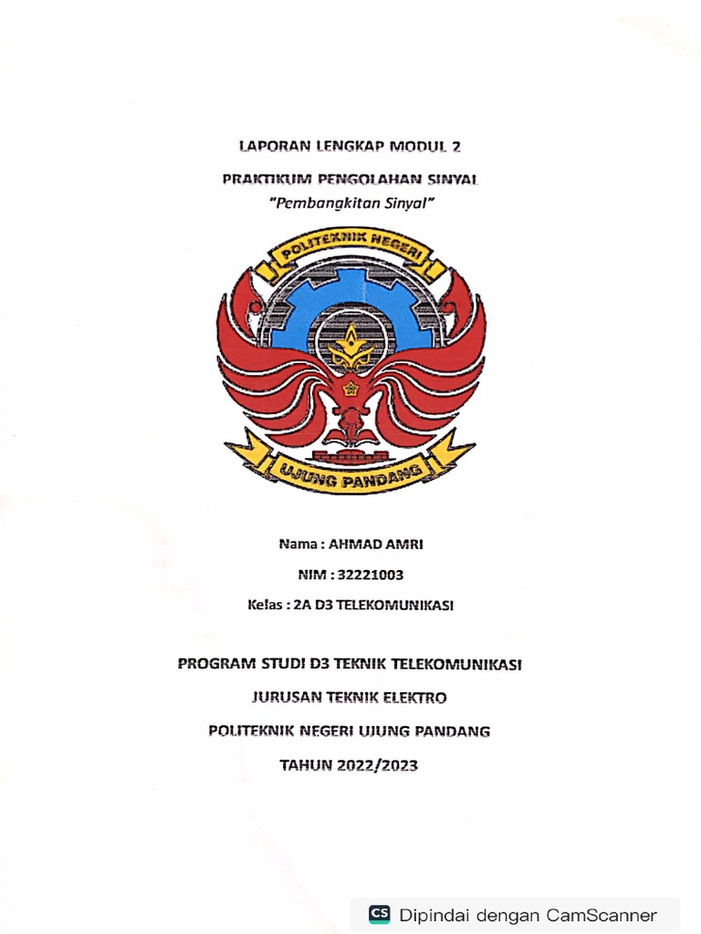 Ahmad Amri - Laporan Praktek Modu PDF | PDF