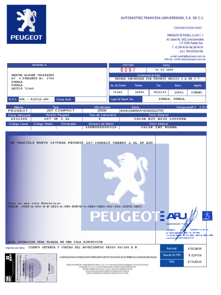 Peugeot Factura (1) PDF Estilos de carrocería Vehículos terrestres