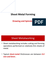 Sheet Metal Forming Processes: Drawing, Spinning, and Bending