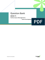 Question Bank: Acca F5