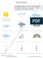 Wortschatz Das Wetter - Neu - Wortschatztraining Mit Lösung