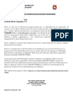 Informe de Preparación de Estados Financieros - Lpc-Banesco