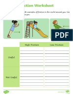 Friction Worksheet PDF