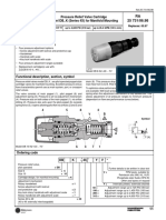 Pressure relief valve cartridge specifications