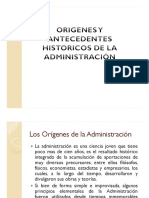 1origenes y Antecedentes Historicos de La Administración