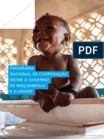 Programa Nacional de Cooperação Entre o Governo de Moçambique e o UNICEF 2022-2026 PDF