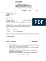 Formato de Solicitud de Movimiento Migratorio PDF