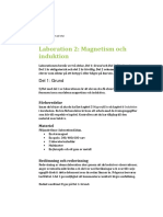 Laboration 2 Magnetism Och Induktion På Lokal PDF