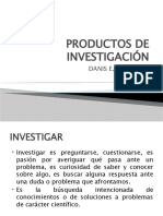 Productos de Investigación