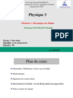 Cours de La Mecanique Des Fluides PDF