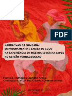 Artigo-Narrativas Da Sambada Empoderamento e Samba de Coco PDF