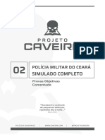 Comentado 2º Simulado PMCE Pós Edital Projeto Caveira PDF