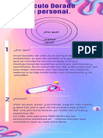 Infografía Contenido de Ventas Marketing 3D Holográfico Degradado Lila y Rosa