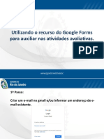 Utilizando o Google Forms para avaliações