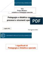 TFA 4 Lezione Ped e Did. Speciale Processi e Strumenti