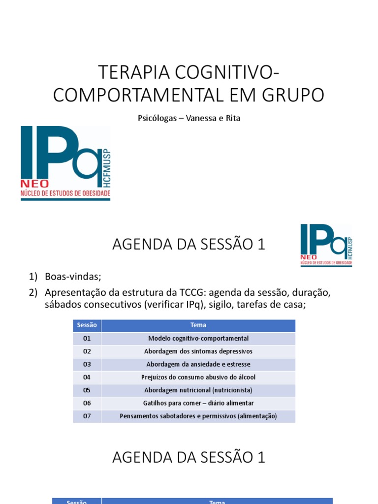 TCC em Grupo para Ansiedade e Depressão | PDF