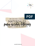 Materiales para Escribir Lettering PDF