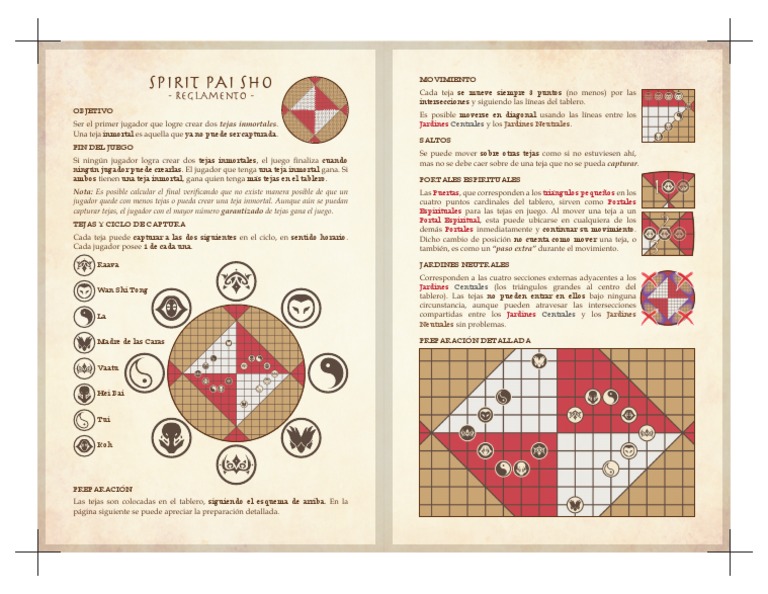 Reglas y objetivo del juego de mesa espiritual Pai Sho | PDF