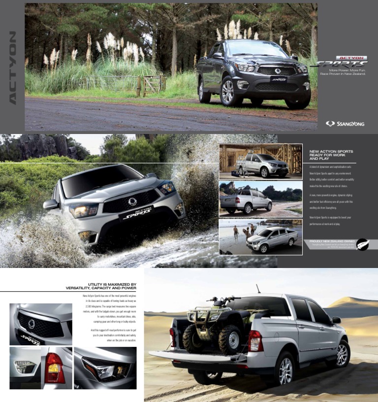 Ssangyong - Actyon - Sales Brochure - 2017 - 2017 PDF | PDF