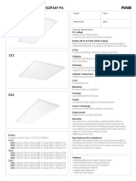 L3, L7 - RAB 2x4 Led Panel Spec Sheet