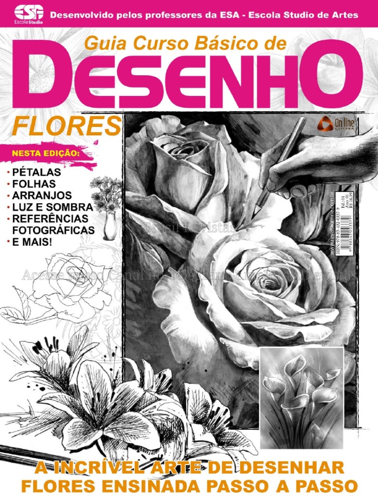 Guia Curso Básico de Desenho - Flores - 11jan22 PDF | PDF