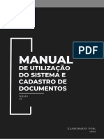 Manual de Utilização Do Sistema e Cadastro de Documentos PDF
