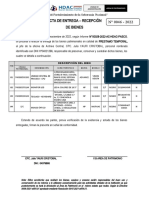 Acta de Entrega - Recepción N°46