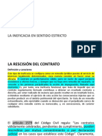 La Ineficacia en Sentido Estricto PDF