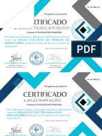 Certificados en Subestaciones PDF