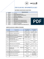 UBA Actualizacion de Plan de Estudios - Ingenieria Informatica PDF
