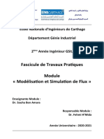 Fascicule TP Modélisation Et Simulation - AU2020-2021