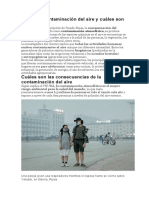 Qué Es La Contaminación Del Aire y Cuáles Son Sus Causas