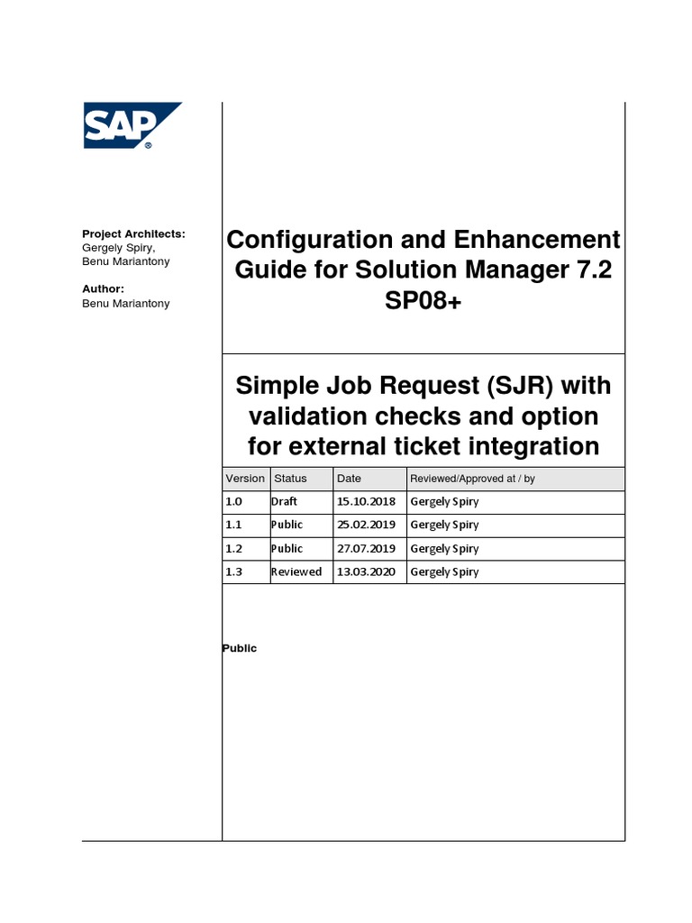SAP Solution Manager 7.2 Guide | PDF