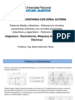 23.I 7° CLASE - Potencia Instantánea en CA - Potencia Compleja - Campus