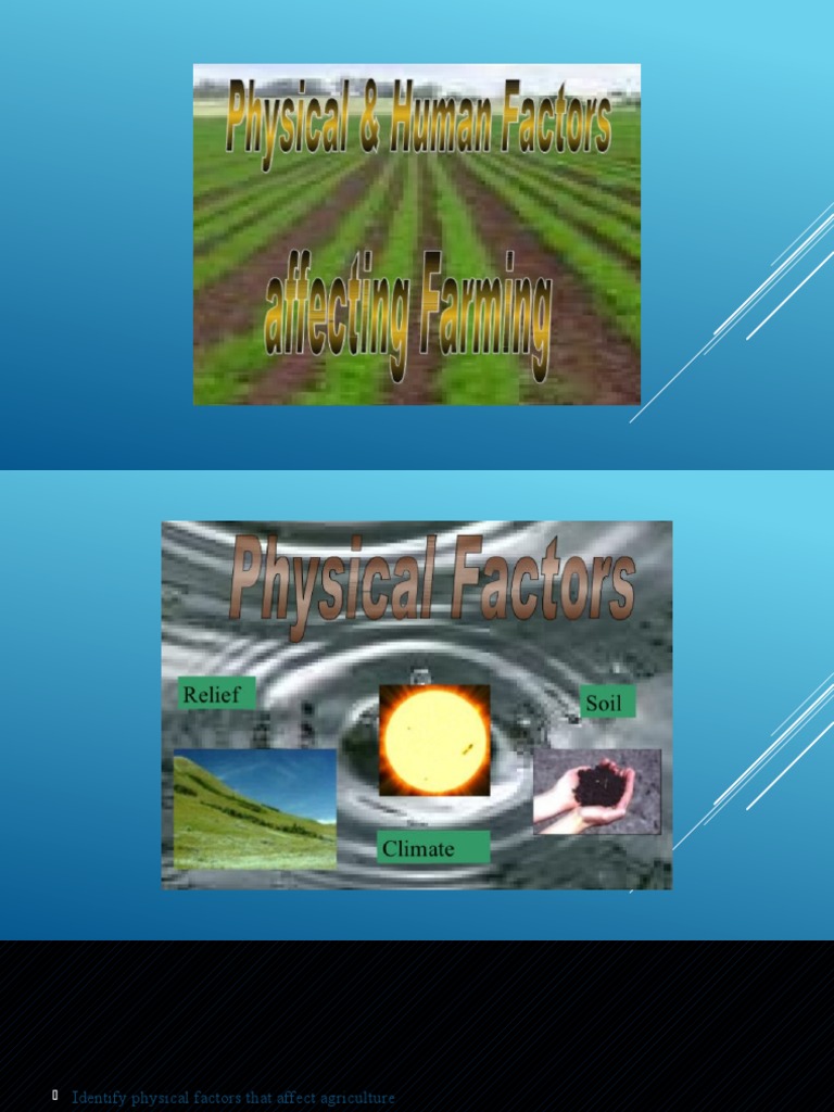 Physical Factors Agriculture Week 2 PDF