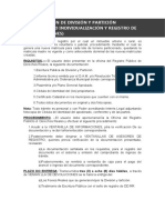 Inscripción de División y Partición (Subdivisión o Individualización y Registro de Urbanizaciones)