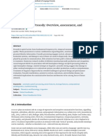 34 Pathological Prosody Overview, Assessment, and Treatment