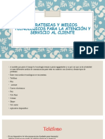 Estrategias y Medios Tecnológicos para La Atención y