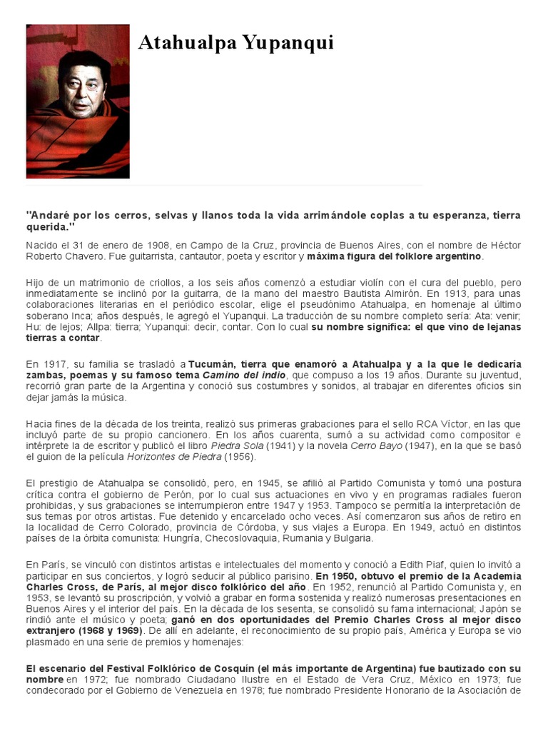 Atahualpa Yupanqui Pdf