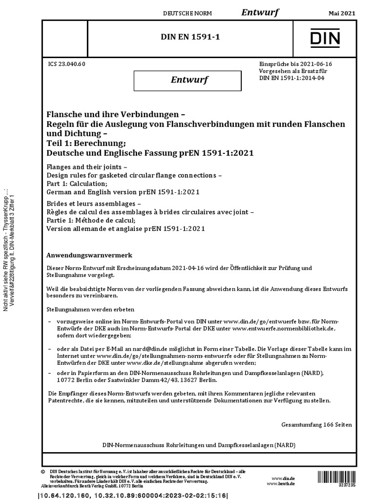En 1591-1 PDF | PDF