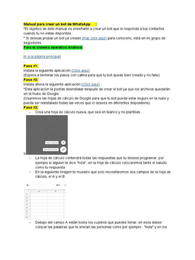 Crea un Bot de WhatsApp en Android | PDF | Internet Bot | Software de ...