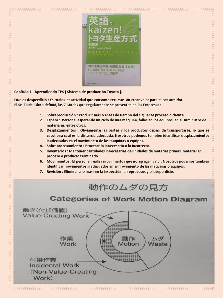 Kaizen y TPS en Toyota: Eliminación de Desperdicios | PDF | Lean ...
