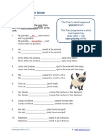 Past Progressive Tense Worksheets 1