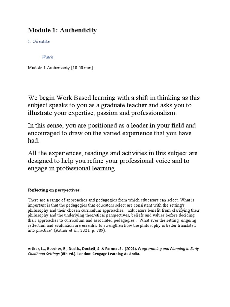 Module 1 Workbook | PDF | Constructivism (Philosophy Of Education ...